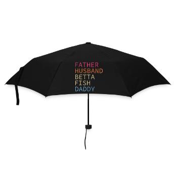 Aquarium, eau, natation, créatures marines - Parapluie standard - noir - Devant