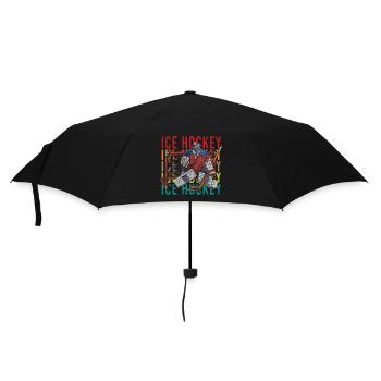 Hockey Sport Winter Sports Ice Skates - Umbrella (small) - black - Front
