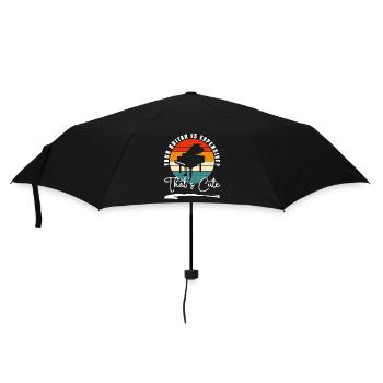 Klavier Kunst Klavierspieler - Regenschirm (klein) - Schwarz - Vorne