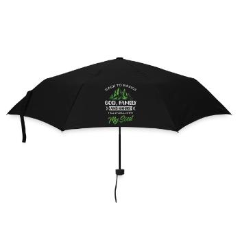 Forest, Mountain, Environmental Protection - Umbrella (small) - black - Front