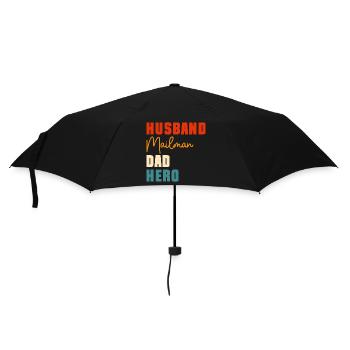 Post Office Letter Carrier Postman - Umbrella (small) - black - Front