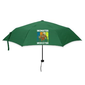Monsters scare terrifying disguise - Umbrella (small) - bottlegreen - Front