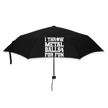 Kugelstoßen Leichtathletik | Sport Athlet Geschenk - Regenschirm (klein) - Schwarz - Vorne