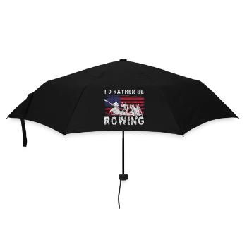 Rowing Machine Athlete Boat Power - Umbrella (small) - black - Front
