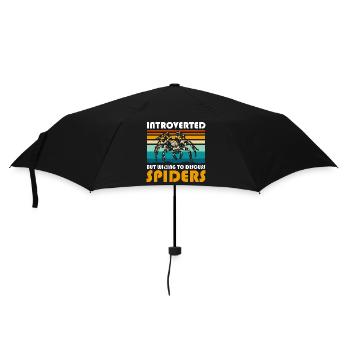 Spider Nature Web Silk Threads - Umbrella (small) - black - Front