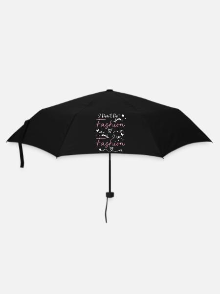 Mode Kleidung Trend - Regenschirm (klein) - Schwarz