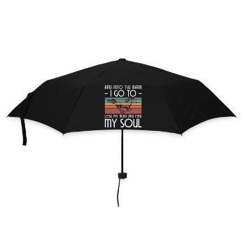 Chevaux Cavalier Etalon - Parapluie standard - noir - Devant