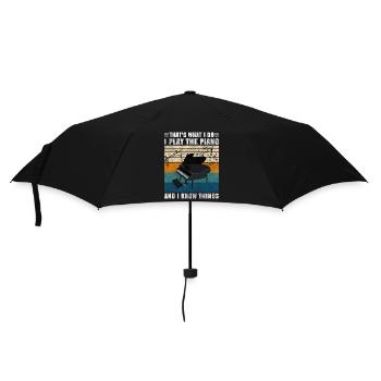 Piano Player Classical Musician Concert - Umbrella (small) - black - Front