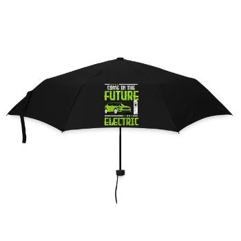 Elektroauto Elektrisch Fahrzeug - Regenschirm (klein) - Schwarz - Vorne