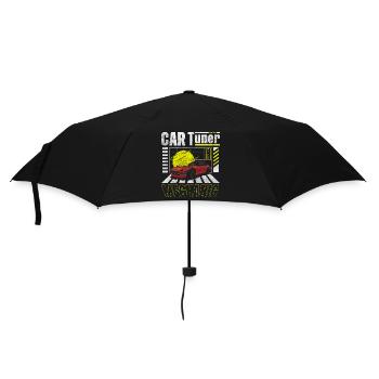 Car Mechanic Meeting Garage - Umbrella (small) - black - Front