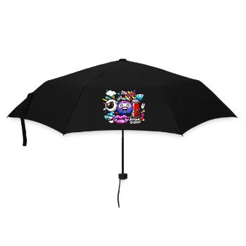 Pulvérisateur de graffitis Boombox - Parapluie standard - noir - Devant