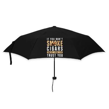 Fumeur de cigares Cuba connaisseur - Parapluie standard - noir - Devant