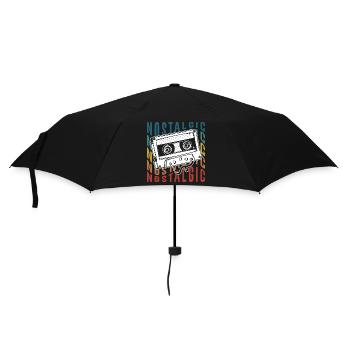 Cassette Rétro 80s Hits légendaires - Parapluie standard - noir - Devant