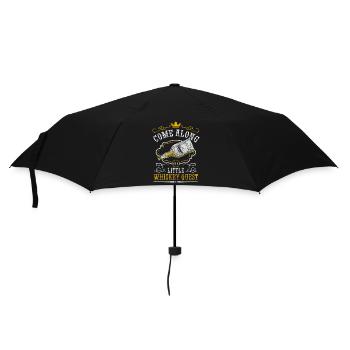 Rum Trinken Männer Schottland - Regenschirm (klein) - Schwarz - Vorne