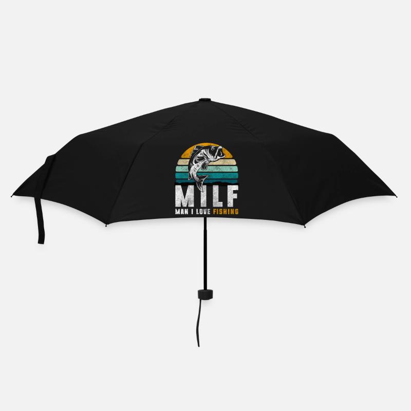 Pêche au brochet perche - Parapluie standard - noir