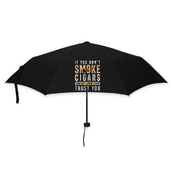 Amateur de cigares, fumeur, tabac, épicurien - Parapluie standard - noir - Devant