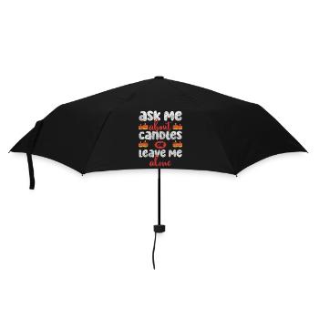 Kerze Dekoration Romantisch Leidenschaft - Regenschirm (klein) - Schwarz - Vorne