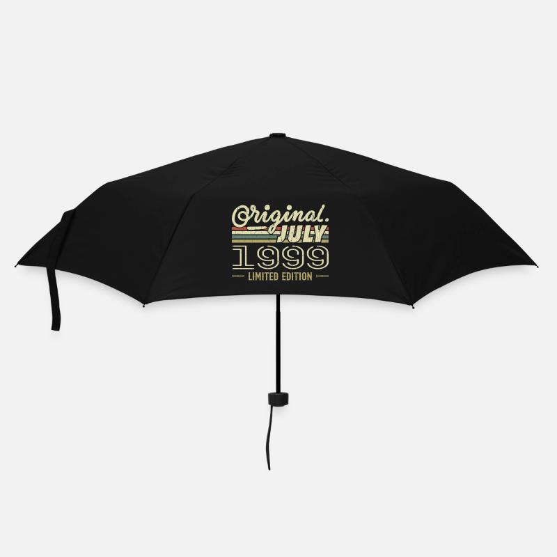 Juli 1999 Original Geburtstagsgeschenk 1999 - Regenschirm (klein) - Schwarz