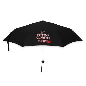 T-shirt d’amitié personnelle - Parapluie standard - noir - Devant