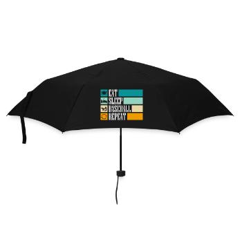 Baseball bat sport hobby - Umbrella (small) - black - Front