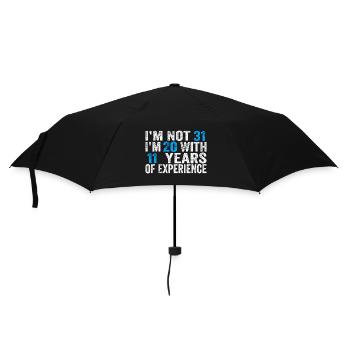31 Years Old Birthday Funny Birthday Idea Humor 31 - Umbrella (small) - black - Front