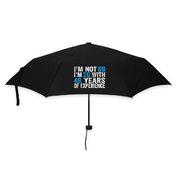 69 ans Anniversaire Drôle Idée d’anniversaire Humour 69 - Parapluie standard - noir - Devant