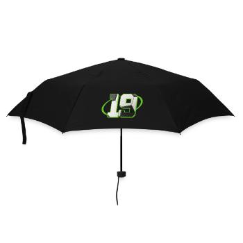19 Geburtstag Fußball 19 Jahre Fußballer - Regenschirm (klein) - Schwarz - Vorne