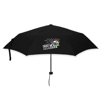 Programmer - Trust me - Umbrella (small) - black - Front