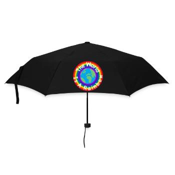 The World Is A Rainbow - Umbrella (small) - black - Front