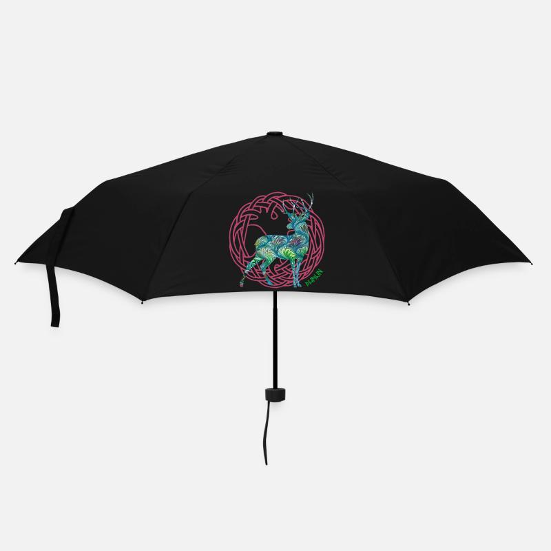 hirsch dwalin e 115 - Regenschirm (klein) - Schwarz