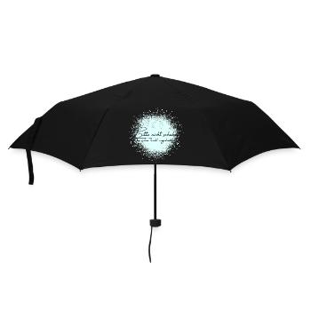 Bitte nicht schubsen- bin schon leicht angetüddelt - Regenschirm (klein) - Schwarz - Vorne