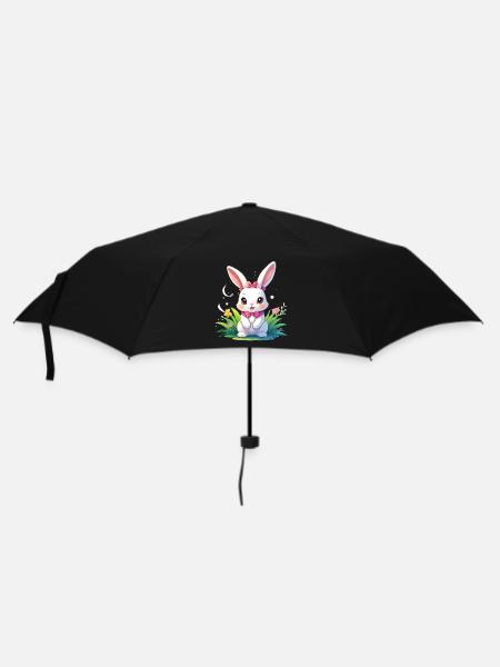 Lapin doux - Parapluie standard - noir