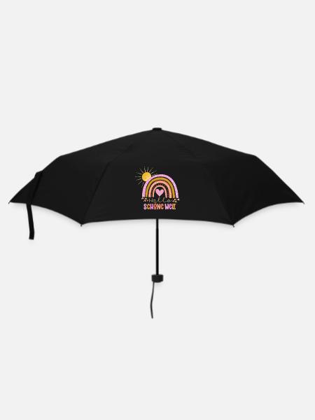 Hello world - Umbrella (small) - black