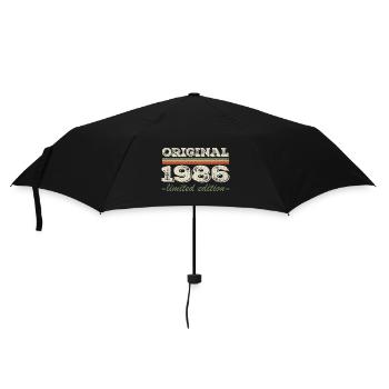 Legend since 1986 Born 1986 Birthday 1986 - Umbrella (small) - black - Front