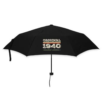Legende seit 1940 Geboren 1940 Geburtstag 1940 - Regenschirm (klein) - Schwarz - Vorne