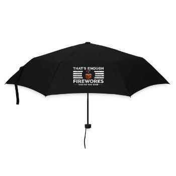 Pyrotechnics Rocket New Year's Eve - Umbrella (small) - black - Front