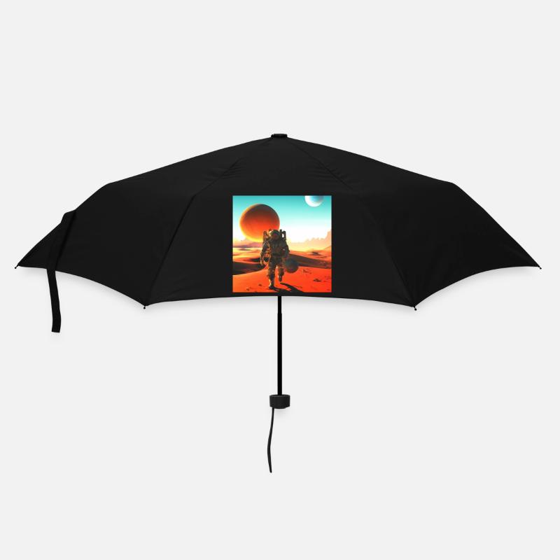 Mission Mars - Regenschirm (klein) - Schwarz
