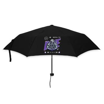 Né pour plonger - Parapluie standard - noir - Devant