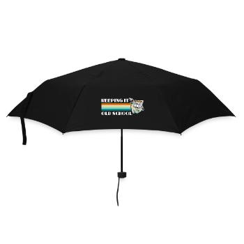 Music Cassette Theme 80s Legendary Hits - Umbrella (small) - black - Front