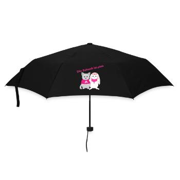 Zukunft ist pink DE - Regenschirm (klein) - Schwarz - Vorne