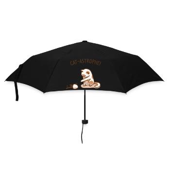 Cat disaster | Funny kitten - Umbrella (small) - black - Front