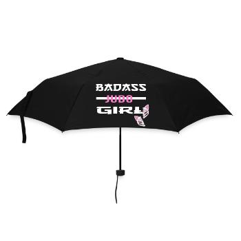 judo hajime black belt judoka judogirl - Umbrella (small) - black - Front