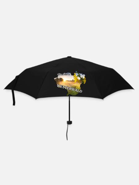 Ich bin aus´m Westerwald - Regenschirm (klein) - Schwarz
