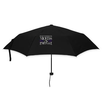 love axes safety helmet - Umbrella (small) - black - Front