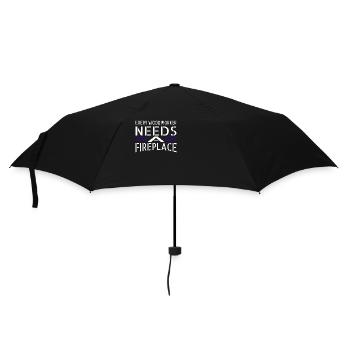 present geek apprentice jackhammer tools - Umbrella (small) - black - Front