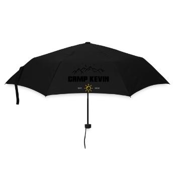 Camp Kevin Premium Signature Logo - Umbrella (small) - black - Front