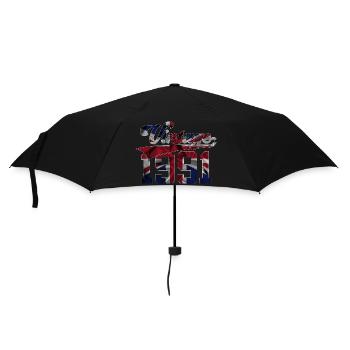 35E ANNIVERSAIRE DU ROYAUME-UNI VINTAGE 1991 - Parapluie standard - noir - Devant