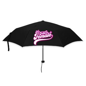 Empowering women for the future | Colors can be changed - Umbrella (small) - black - Front