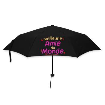 Meilleure Amie du Monde Cadeau Noel Femme Copine - Parapluie standard - noir - Devant