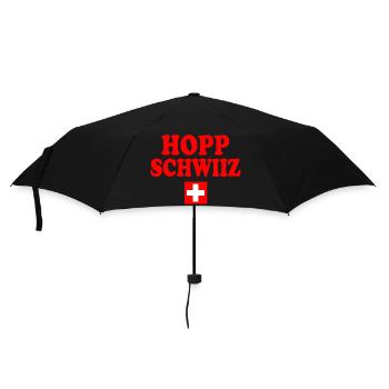 Hopp schwiiz - Parapluie standard - noir - Devant
